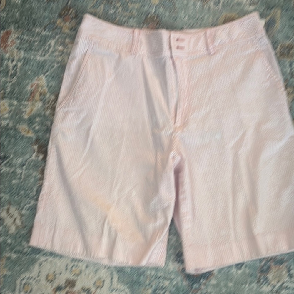 Ralph Lauren Golf pink Seersucker shorts.